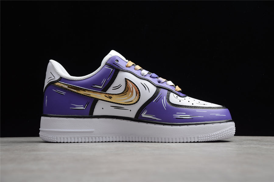 NEW AIR FORCE 1 PURPLE AND GOLD